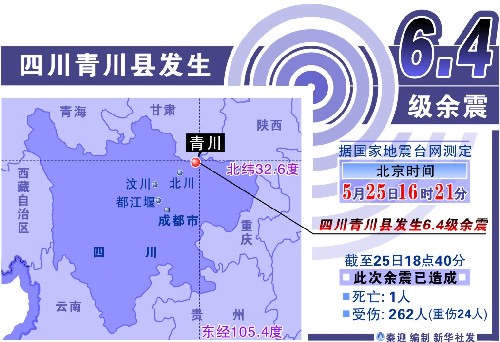四川地震最新伤亡人数