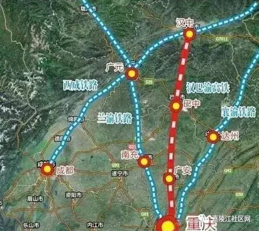 汉巴南铁路最新路线图